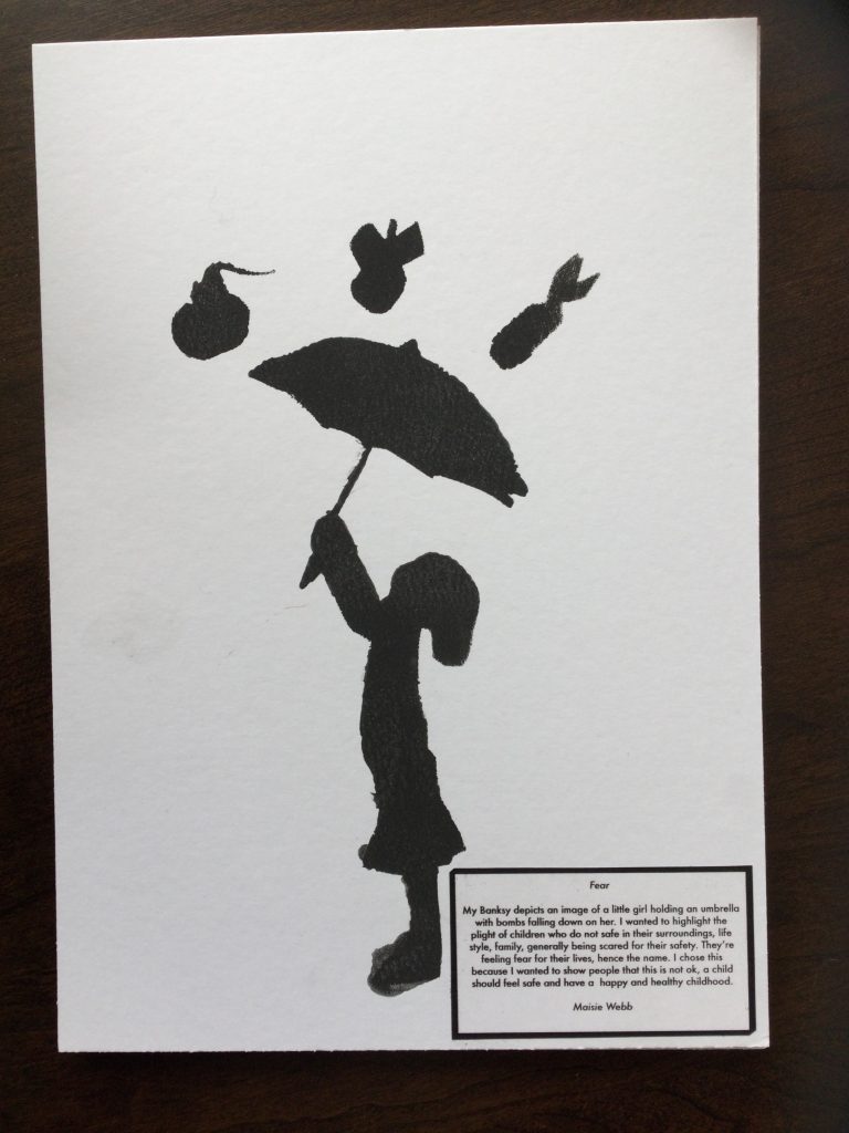 Year 6 Enquiry Banksy Artwork Shamblehurst Primary School brands-live